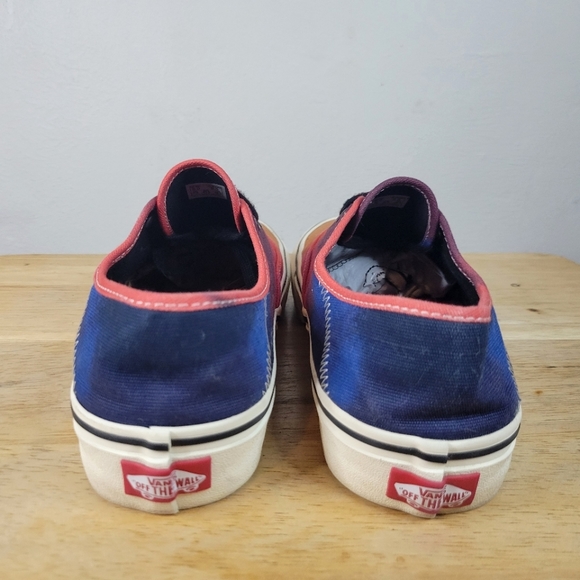 Vans authentic, Multicolor Ombre, Sunset Fade, Unisex Size : 9.5 (BARELY WORN) - Picture 11 of 16